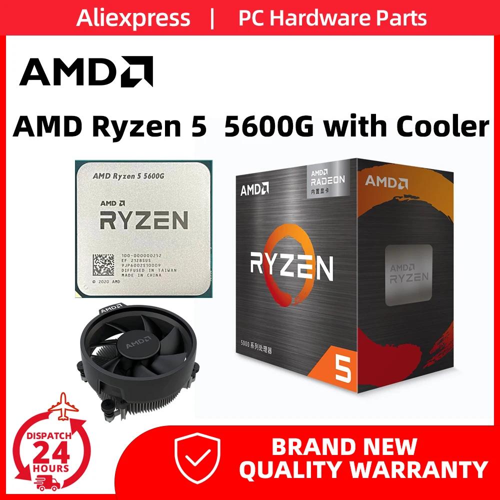 AMD Ryzen 5 5600G CPU,  R5 5600G CPU, ڽ , 3.9GHz 6 ھ 12  65W AM4 μ, L3 = 16M  ͰƼ GPU